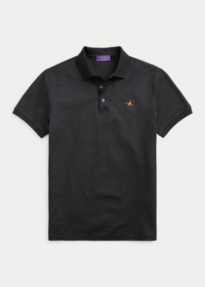 Ralph Lauren Custom Fit Piqué Polo Shirt Herre Danmark (ORYIW5729)